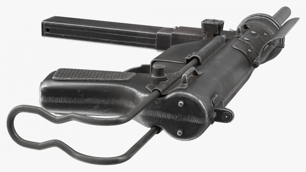 M3 Grease Gun 45 Caliber WW2 SMG 3D