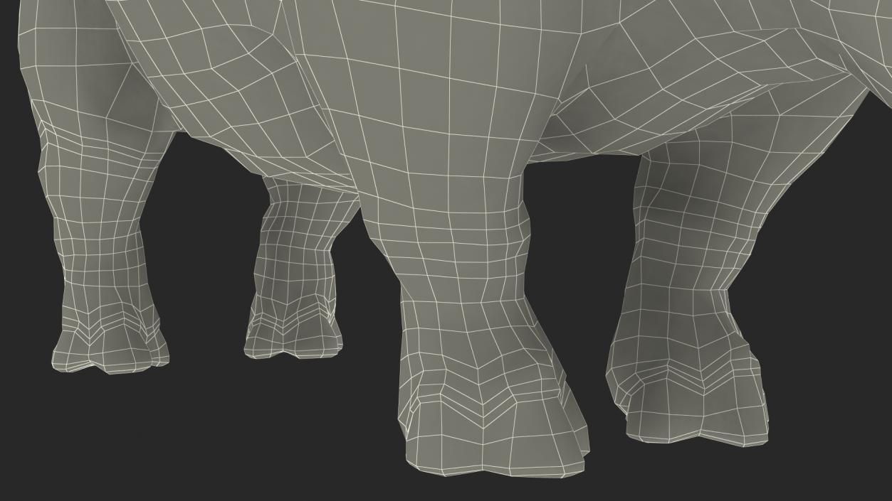 3D model Elasmotherium Rigged