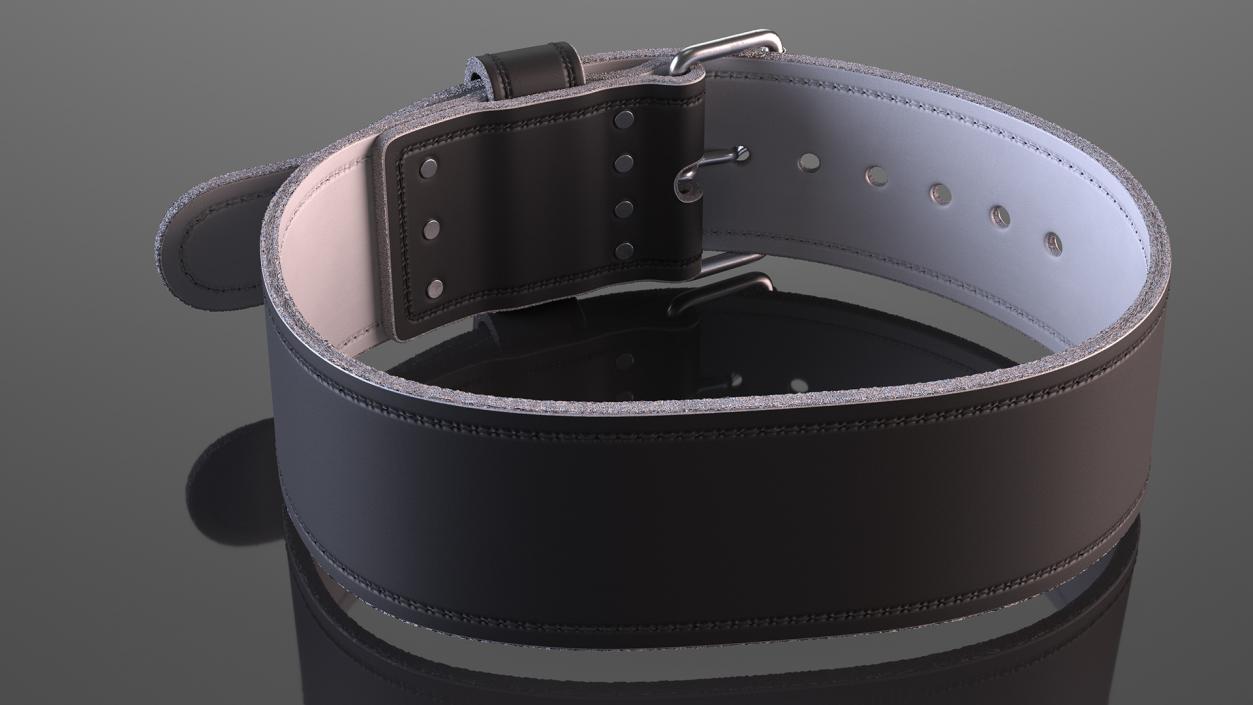 3D model Black Lifting Weight Belt