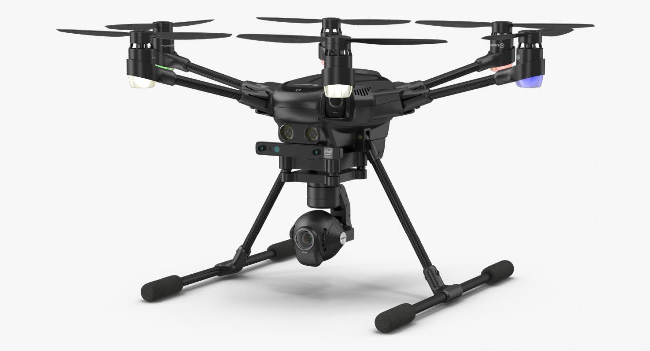 3D model Yuneec Typhoon H Videography Hexacopter Set Rigged