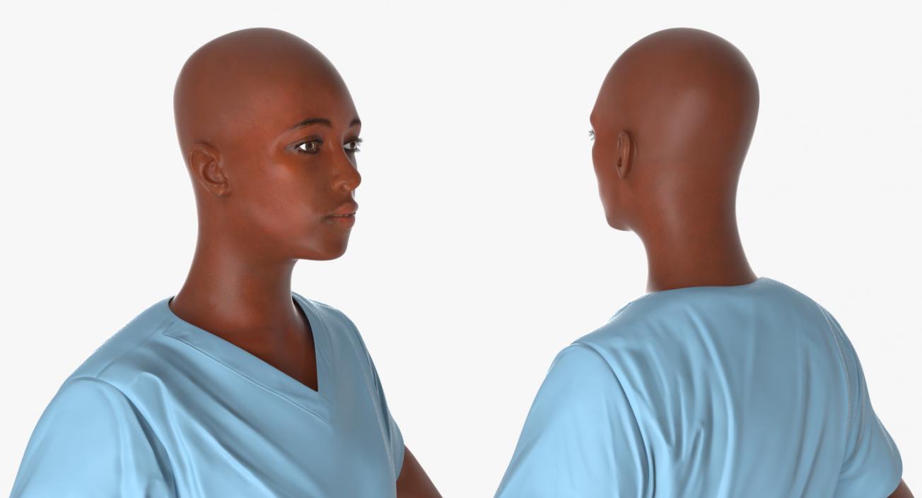 Afro American Nurse 3D model