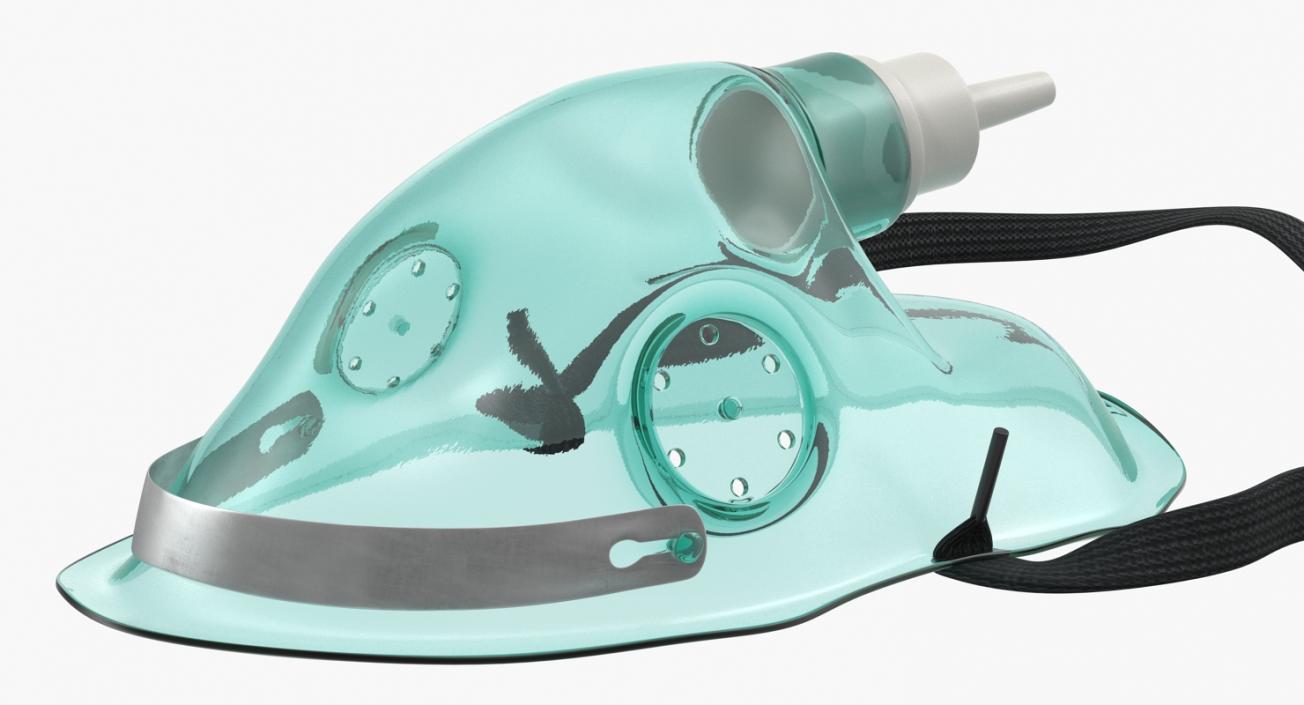 3D Portable Medical Oxygen Mask Face Mask model