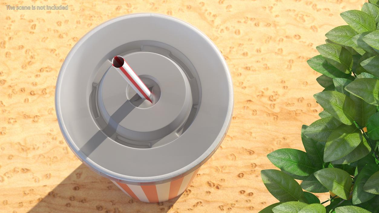 Striped Drink Cup 3D