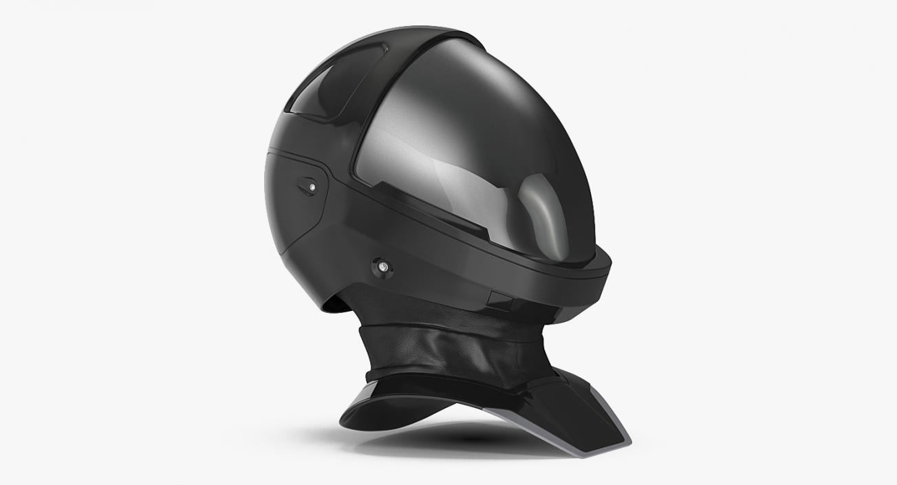 3D model Sci-Fi Space Helmet Black