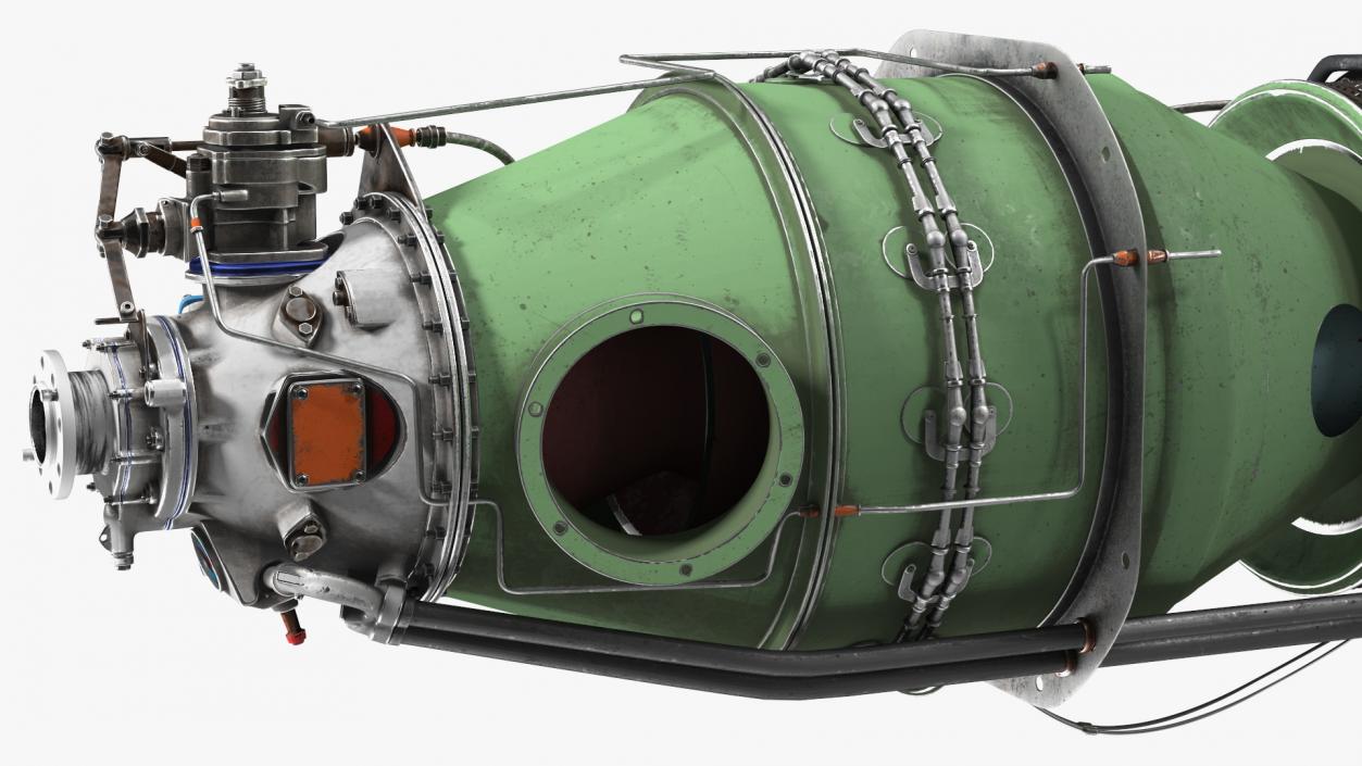 Aircraft Engine Pratt and Whitney Canada PT6 3D model