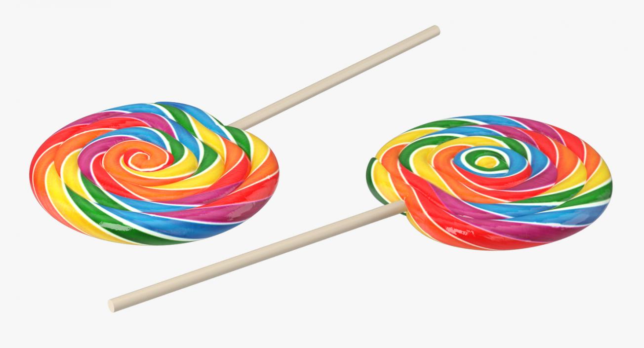 Swirl Lollipop 3D model