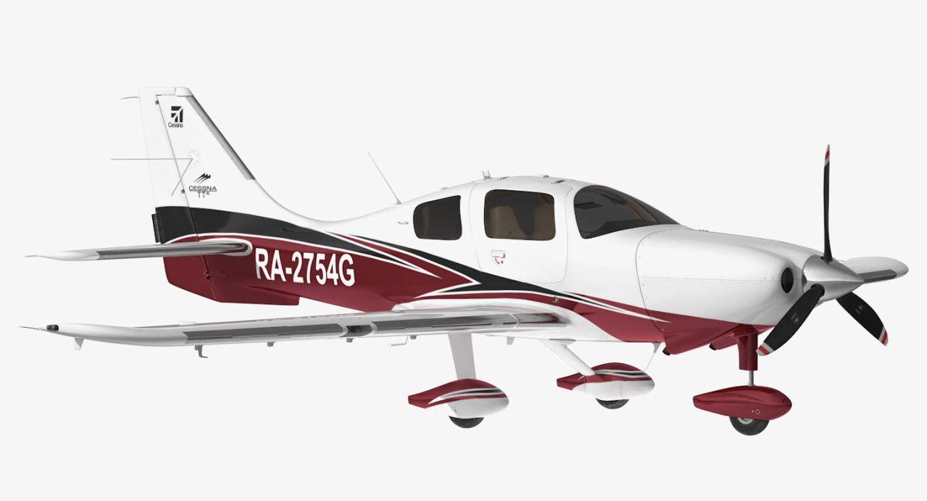 Private Plane Cessna Ttx 3D model