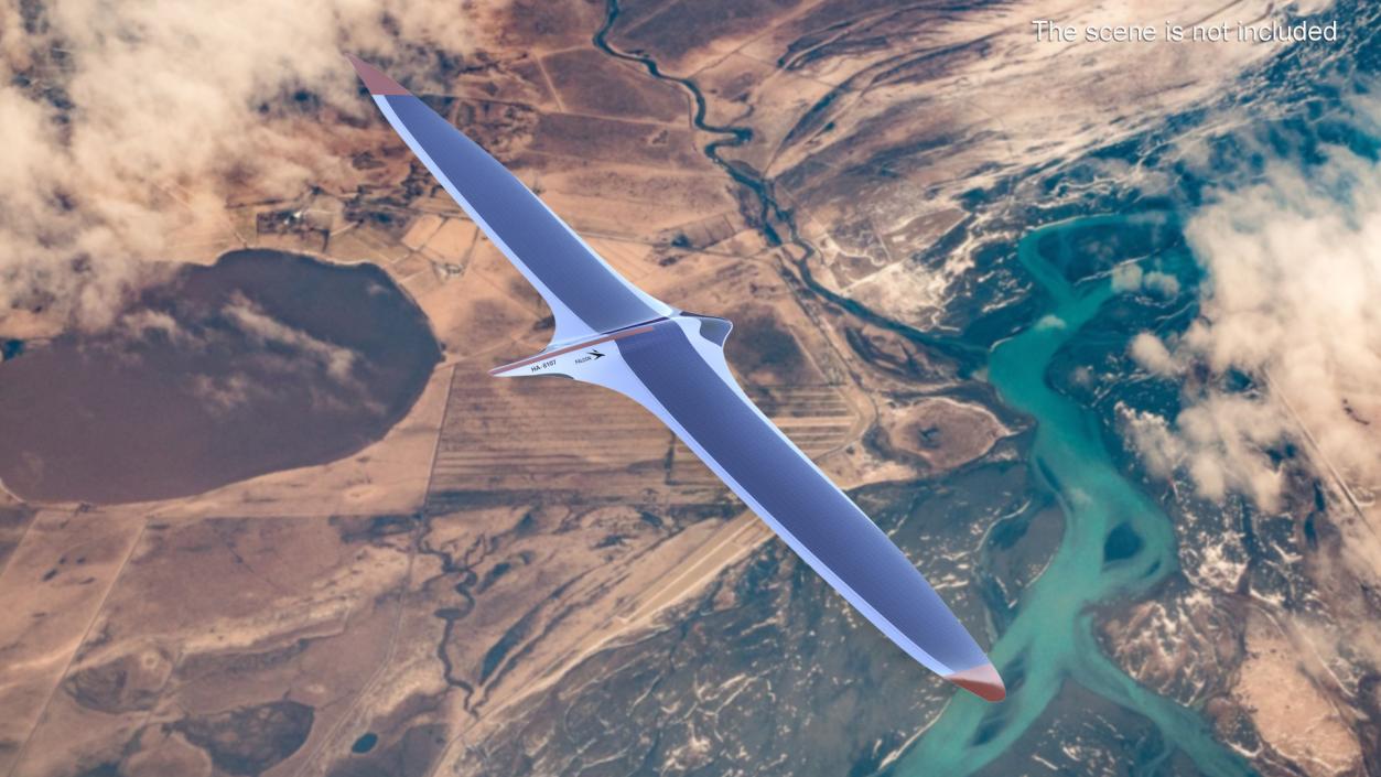 3D Falcon Solar Airplane