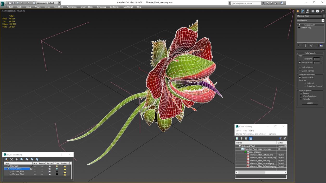 3D Monster Plant model