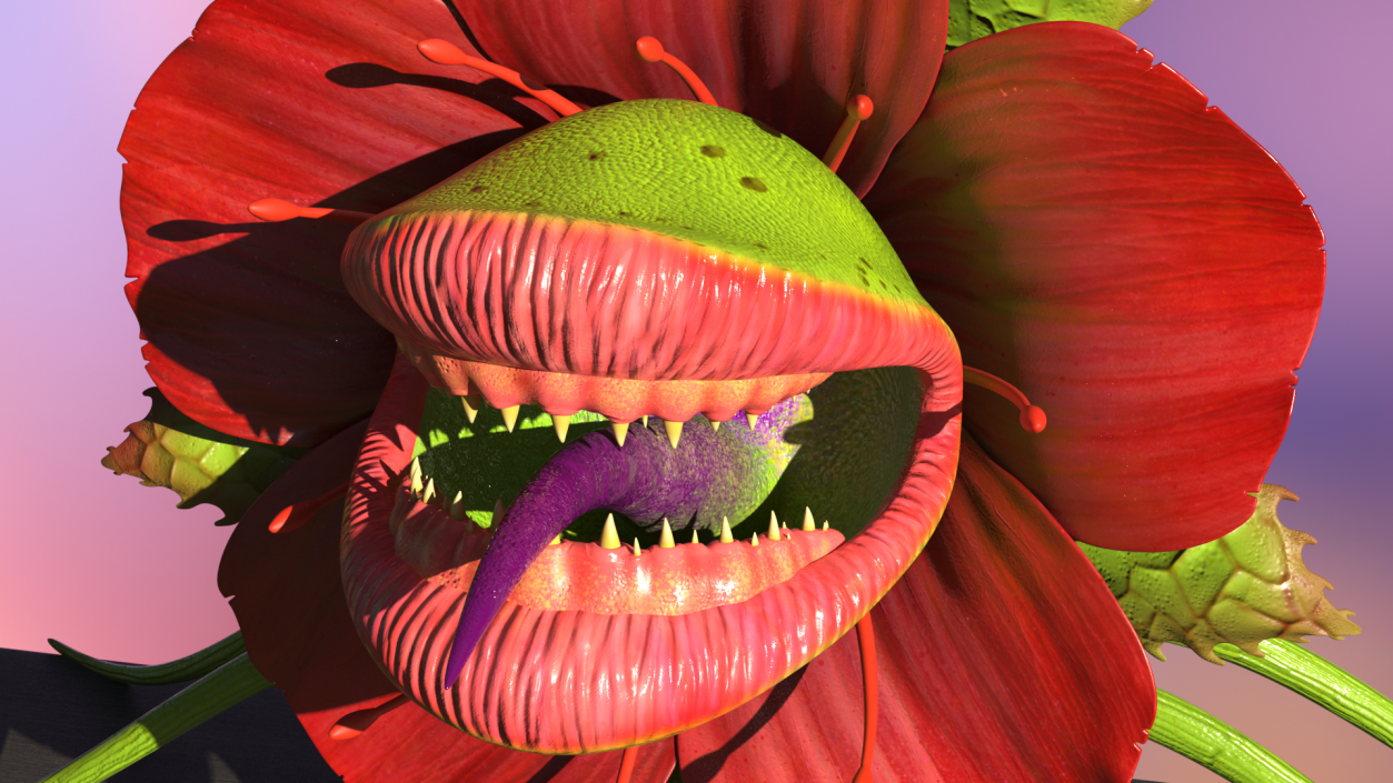 3D Monster Plant model