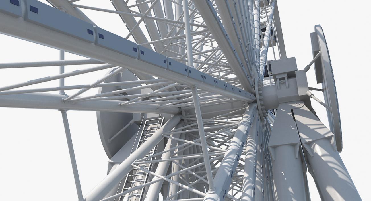 3D Seattle Great Ferris Wheel Rigged model