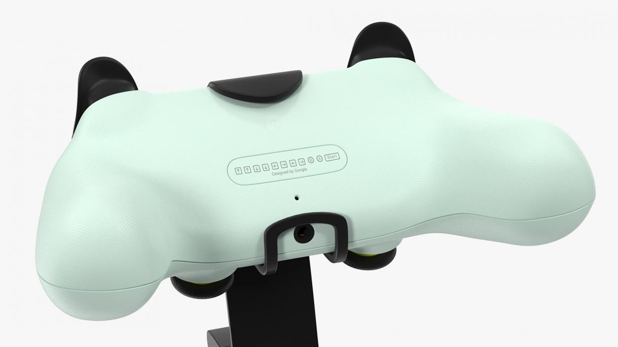 Google Stadia Controller with Phone Mount Wasabi Color 3D model
