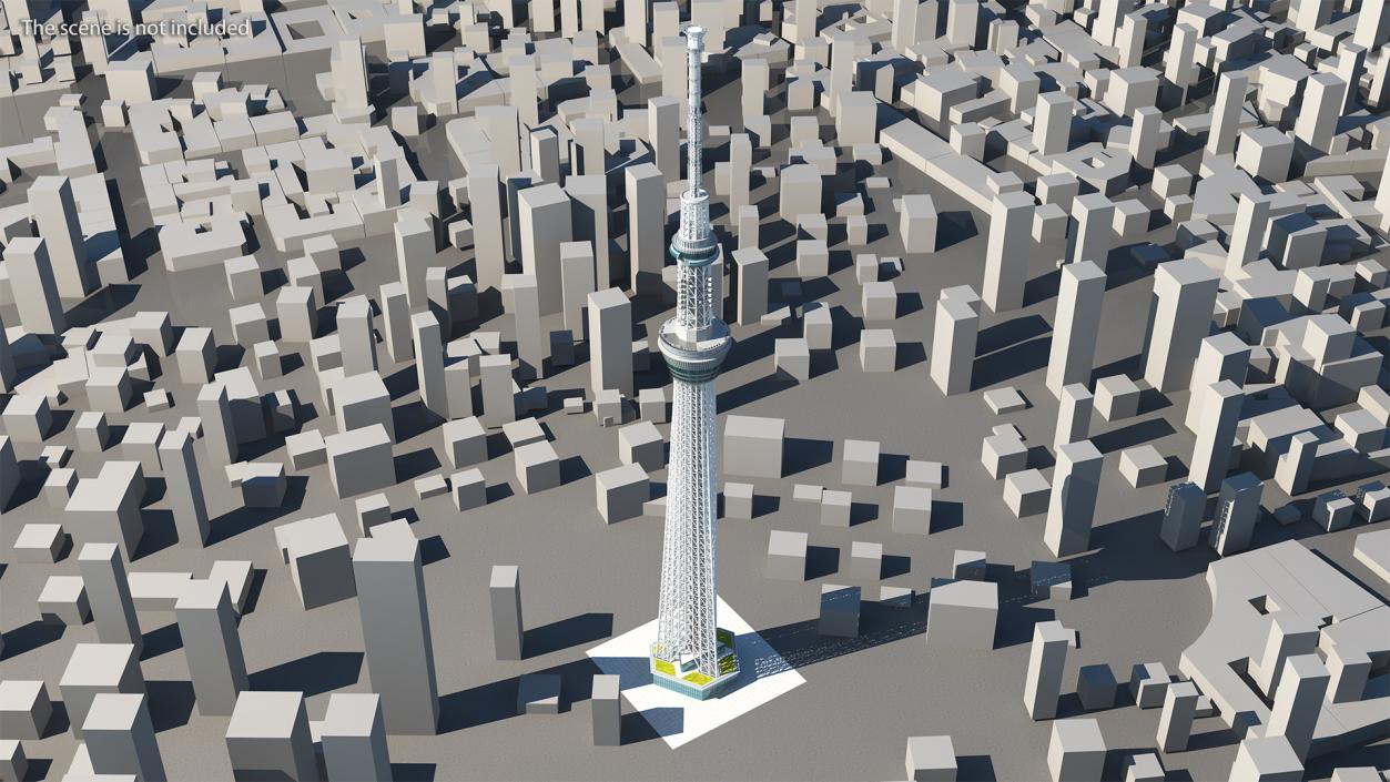 Tokyo Skytree Broadcasting Tower 3D