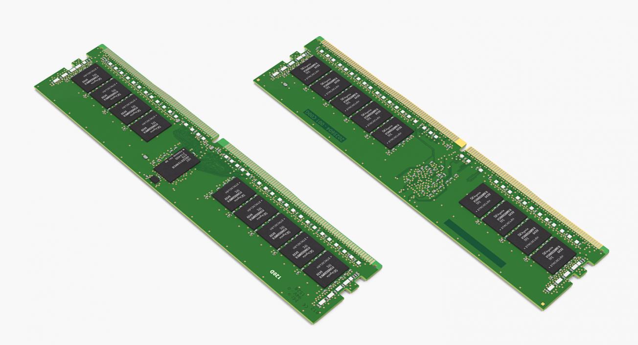 DDR4 SDRAM Memory Module 3D model