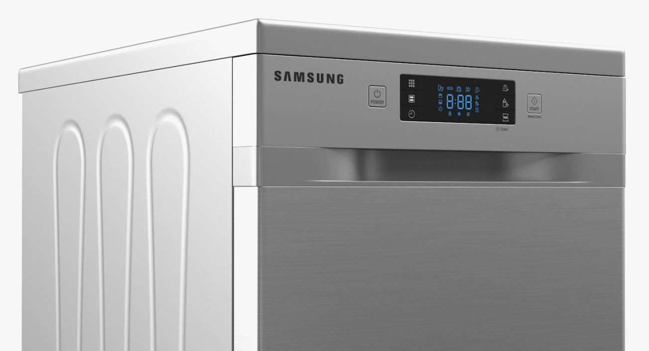 Inox Dishwasher Samsung DW4000KM 3D