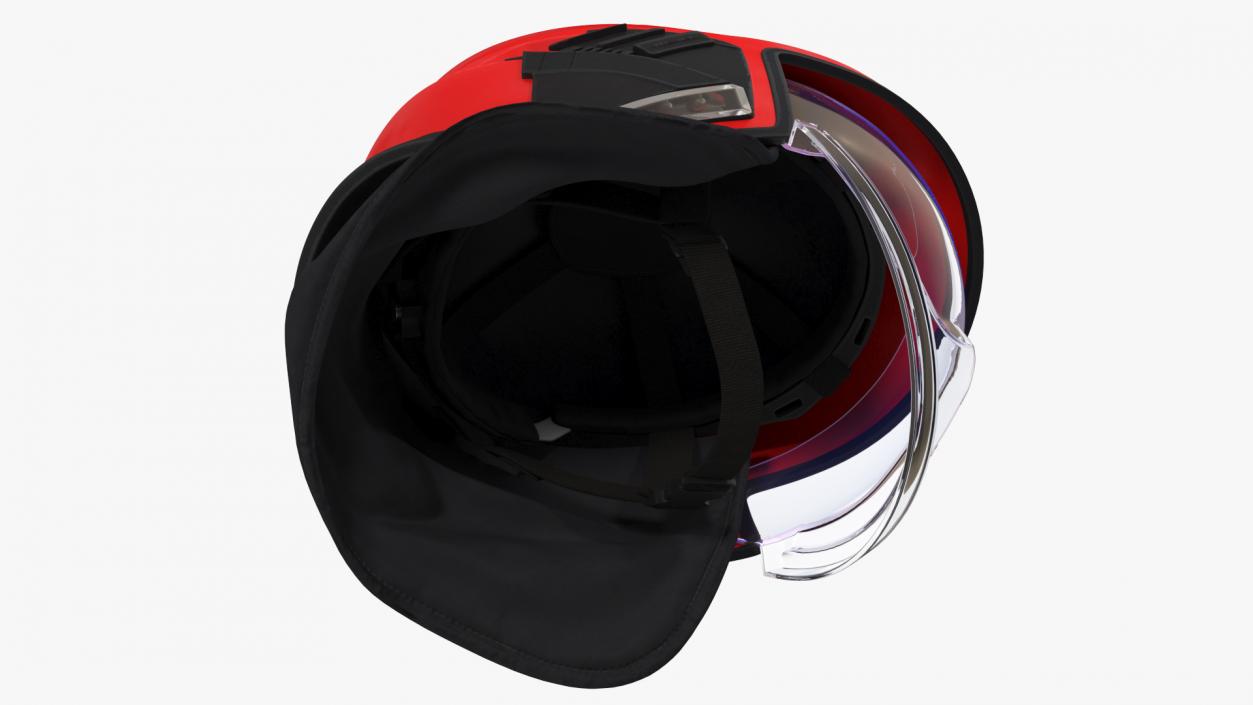 3D model Fire Helmet Red