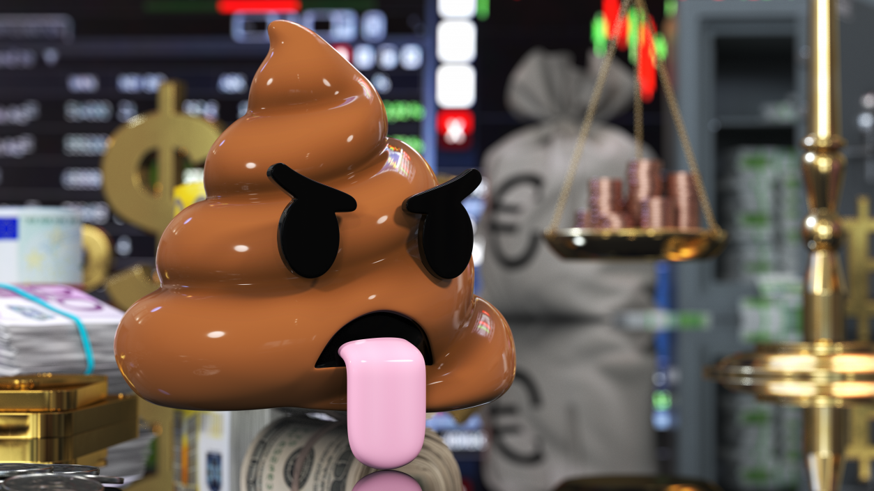 Tongue Out Face Poop Emoji Smile 3D
