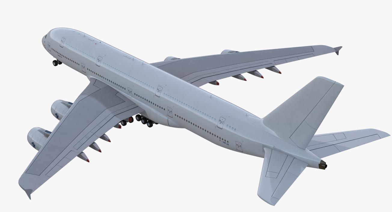 Airbus A380-1000 Generic 3D model