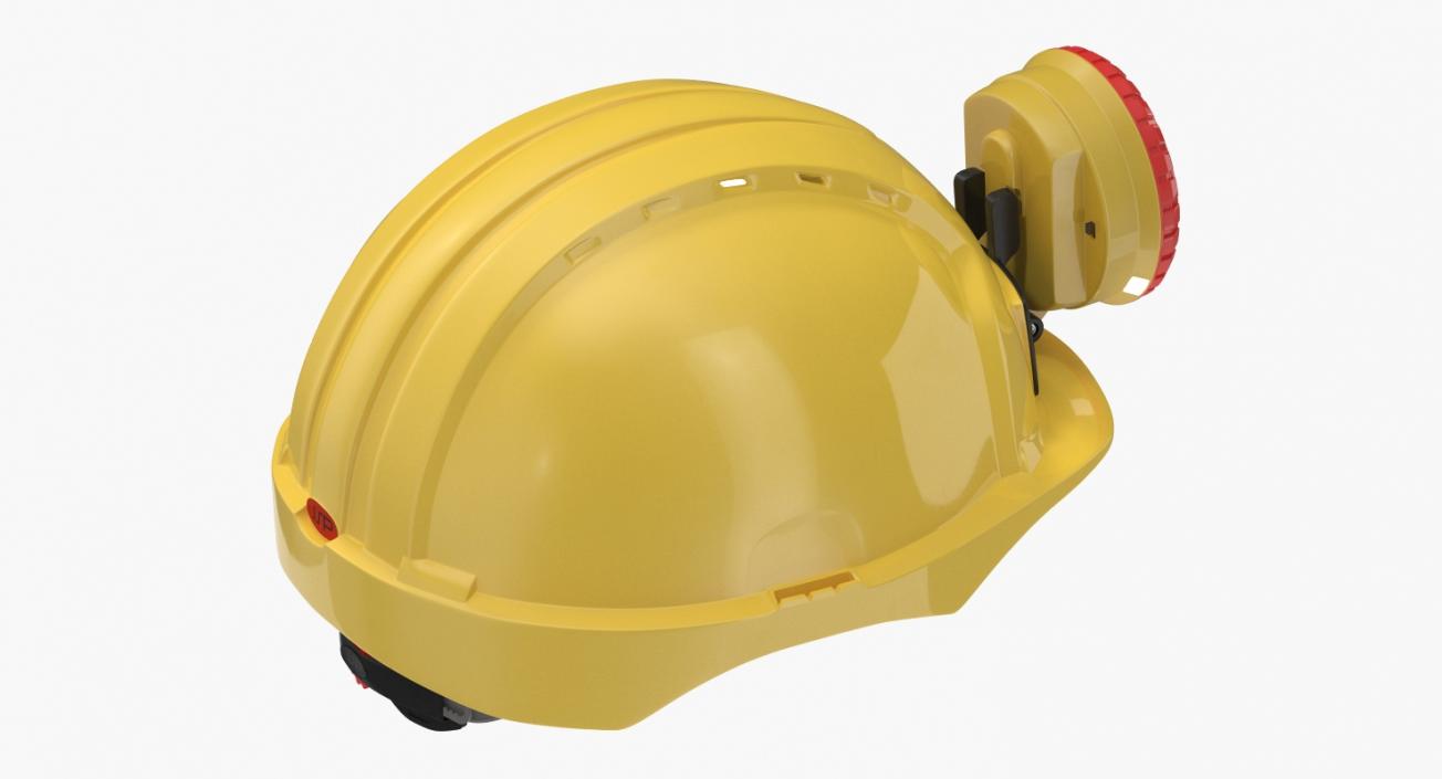 Mining Helmet with Light 3D model
