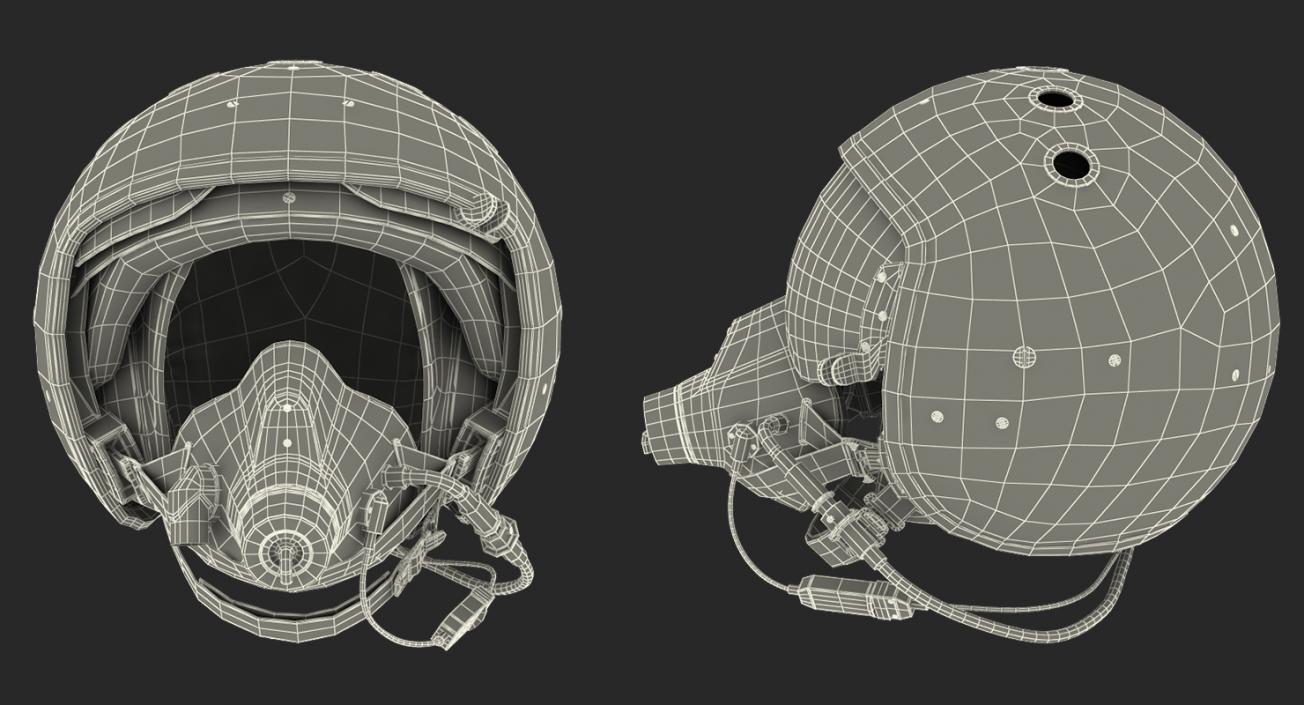Russian Jet Fighter Pilot Helmet 3D