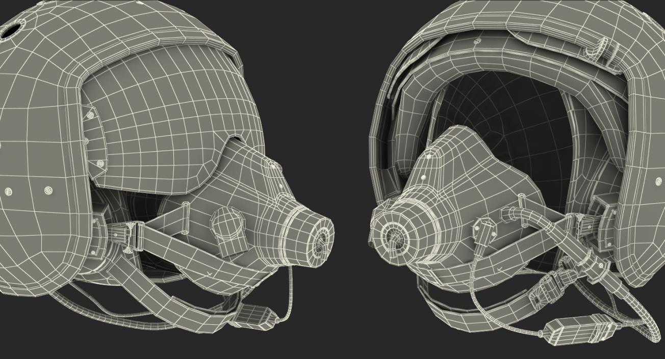 Russian Jet Fighter Pilot Helmet 3D