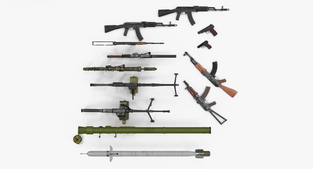 3D Russian Weapons Collection