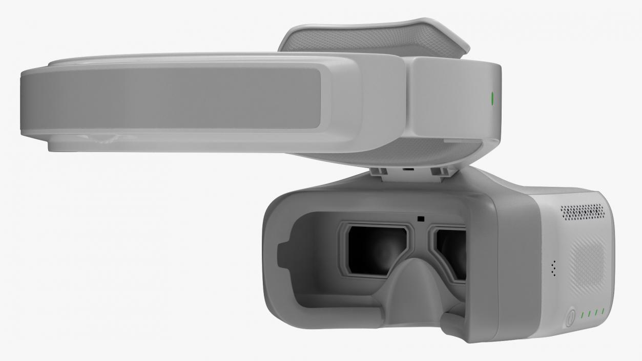3D FPV Drone Googles White model