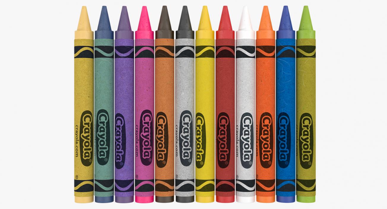 3D model Crayons Set 12 Count