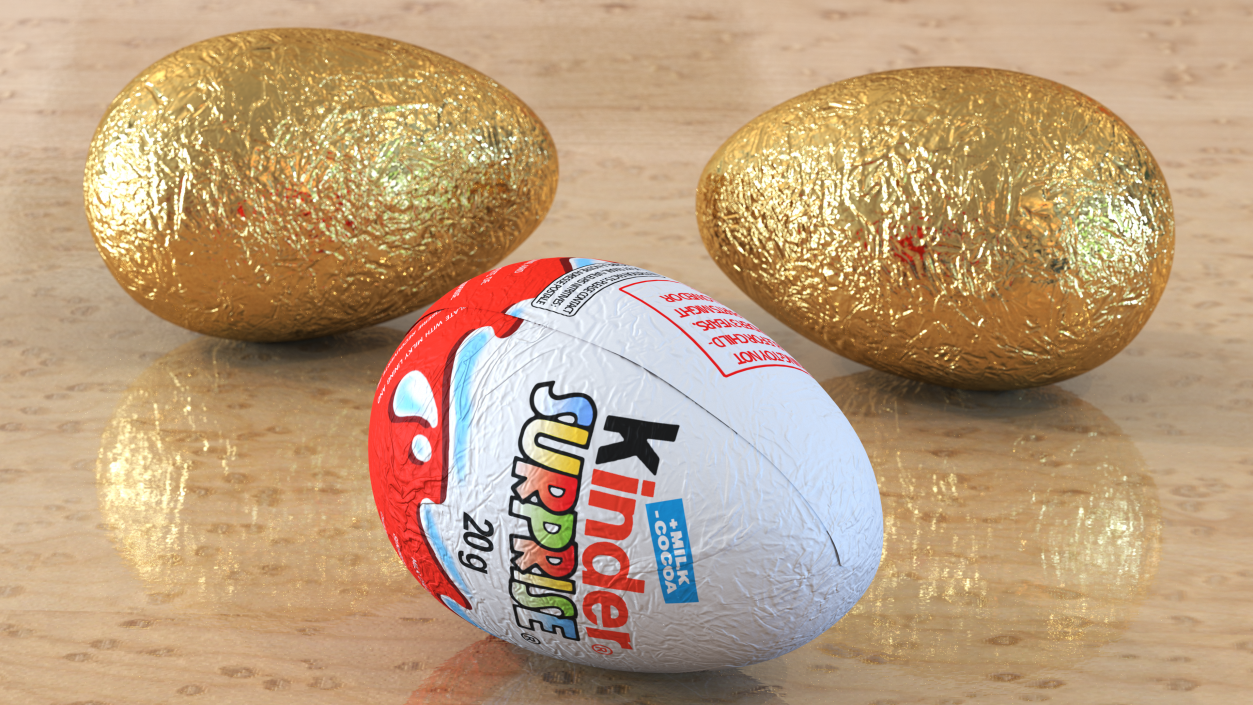 Kinder Surprise Chocolate Egg 3D model