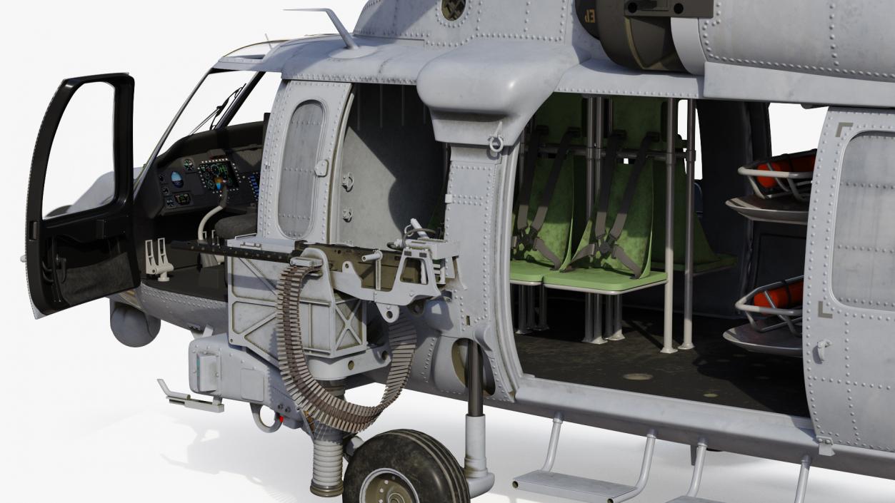 3D Sikorsky HH 60 Pave Hawk Rigged