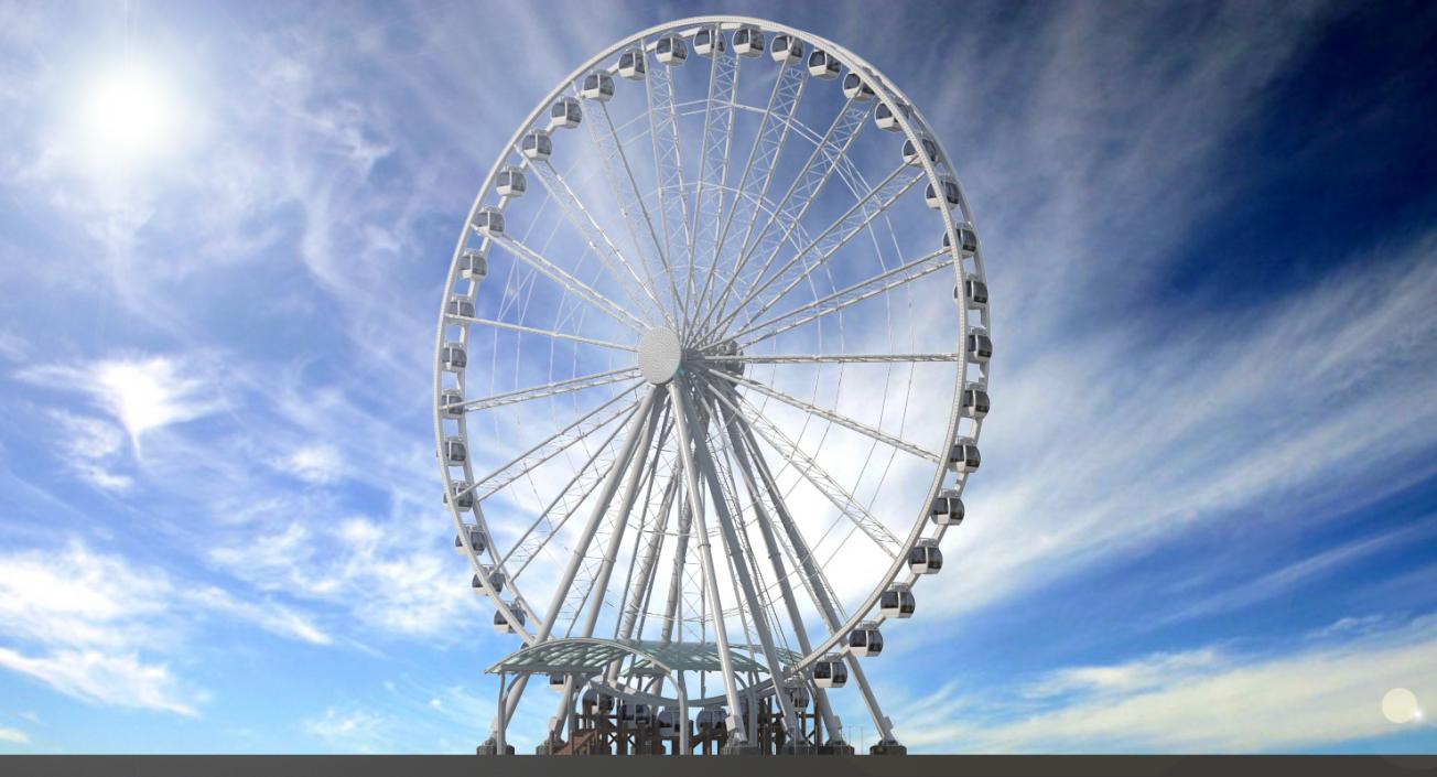 3D Seattle Great Ferris Wheel