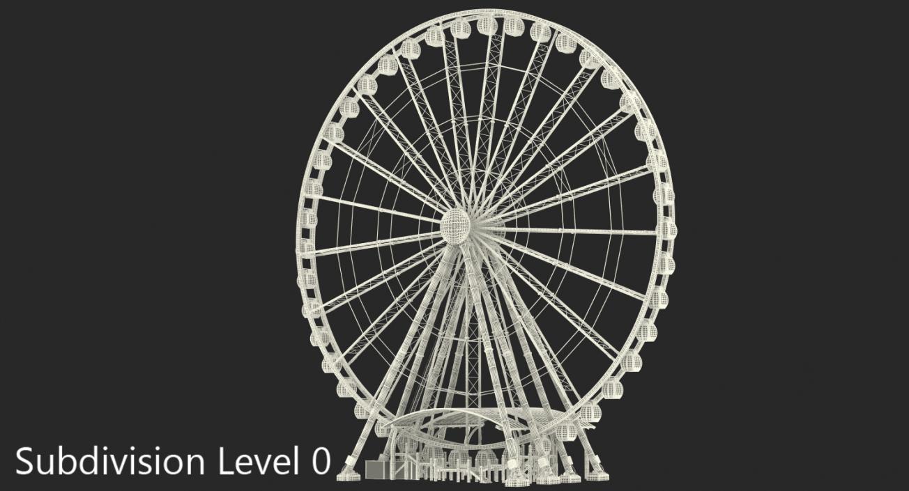 3D Seattle Great Ferris Wheel