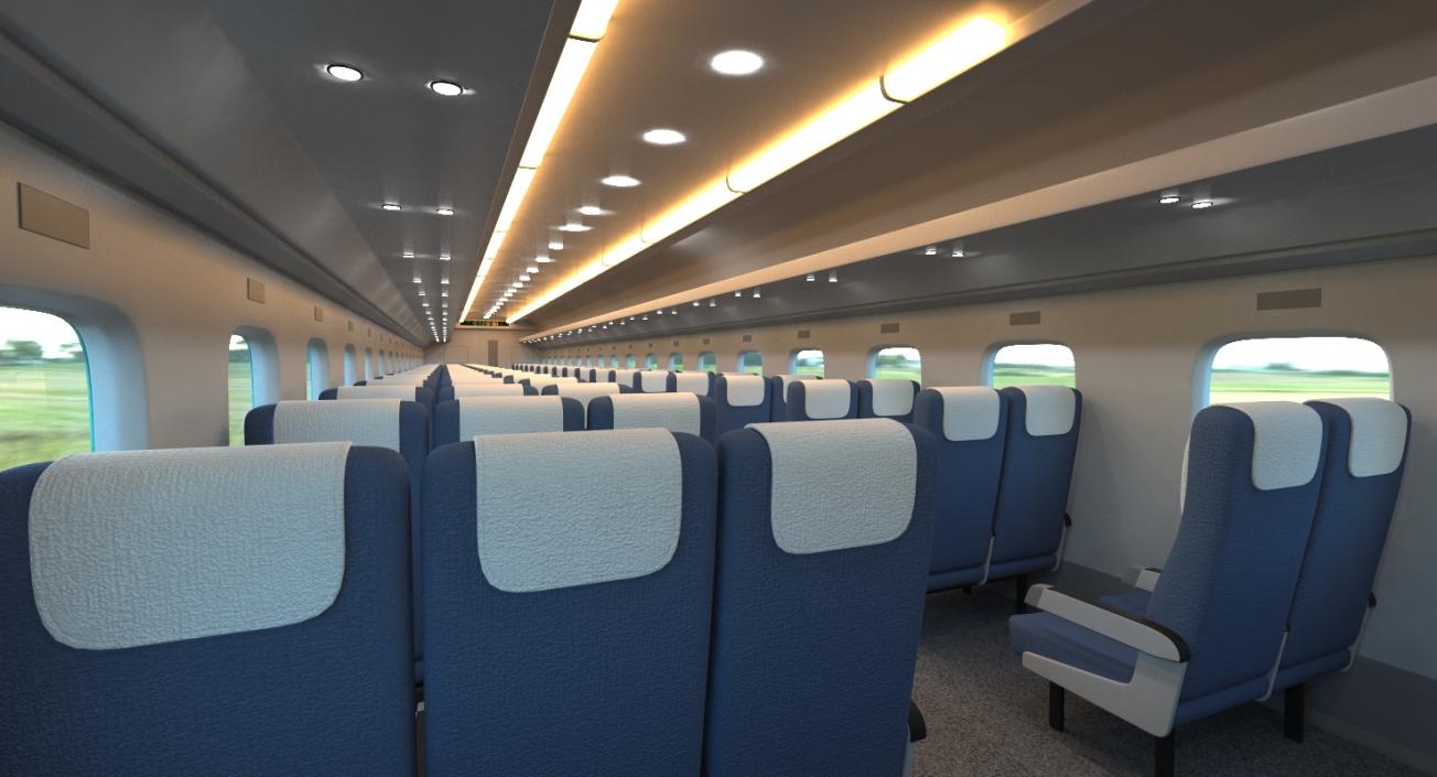 Shinkansen E5 Passenger Wagon 3D model