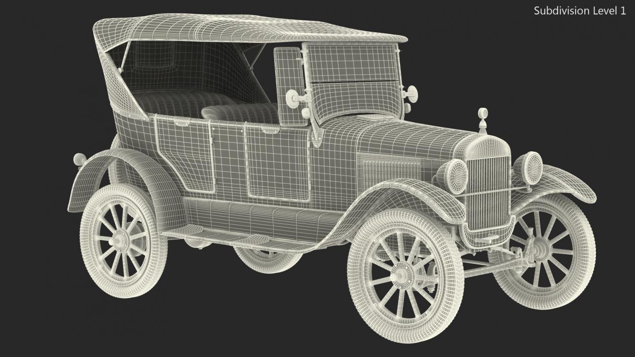 3D Classic Vintage 20s Car model