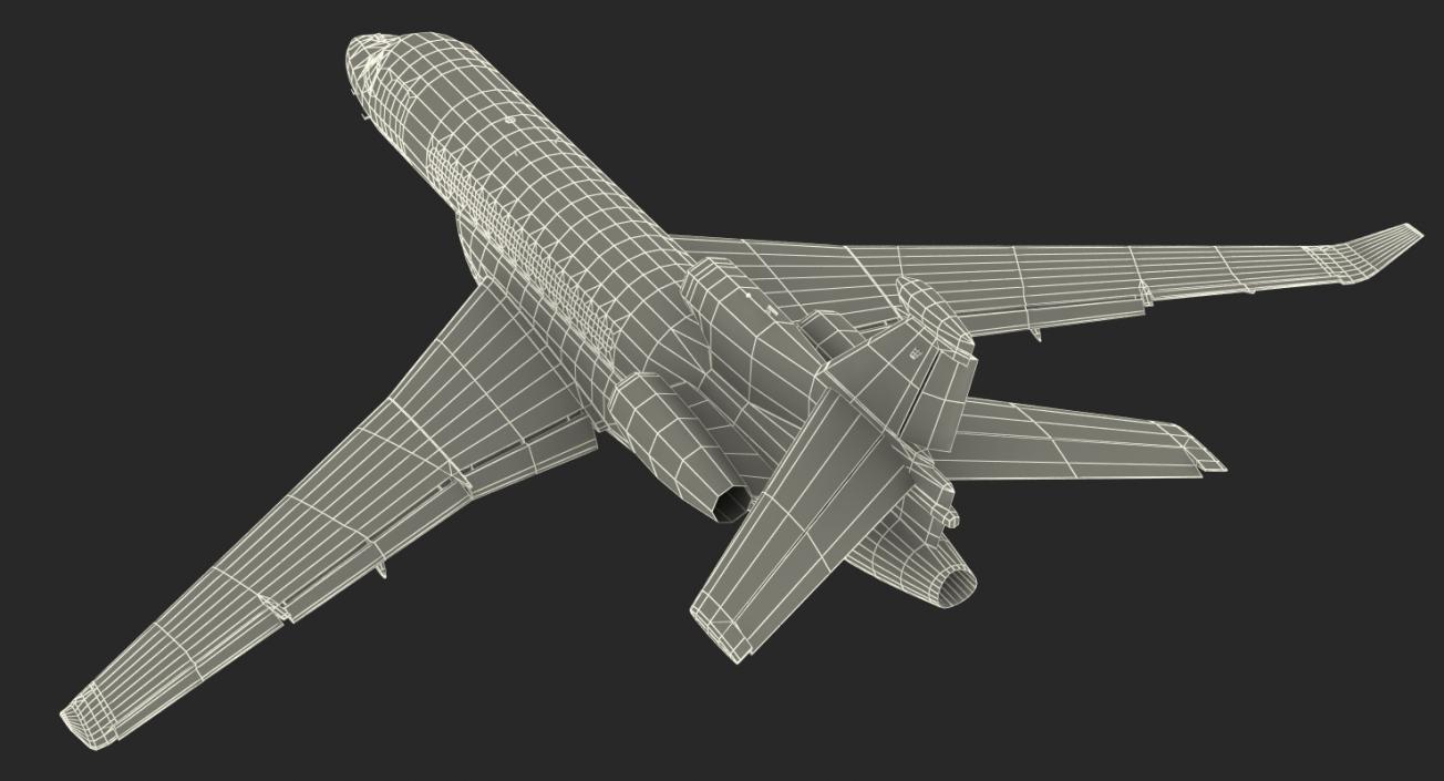 3D model Dassault Falcon 7X Rigged