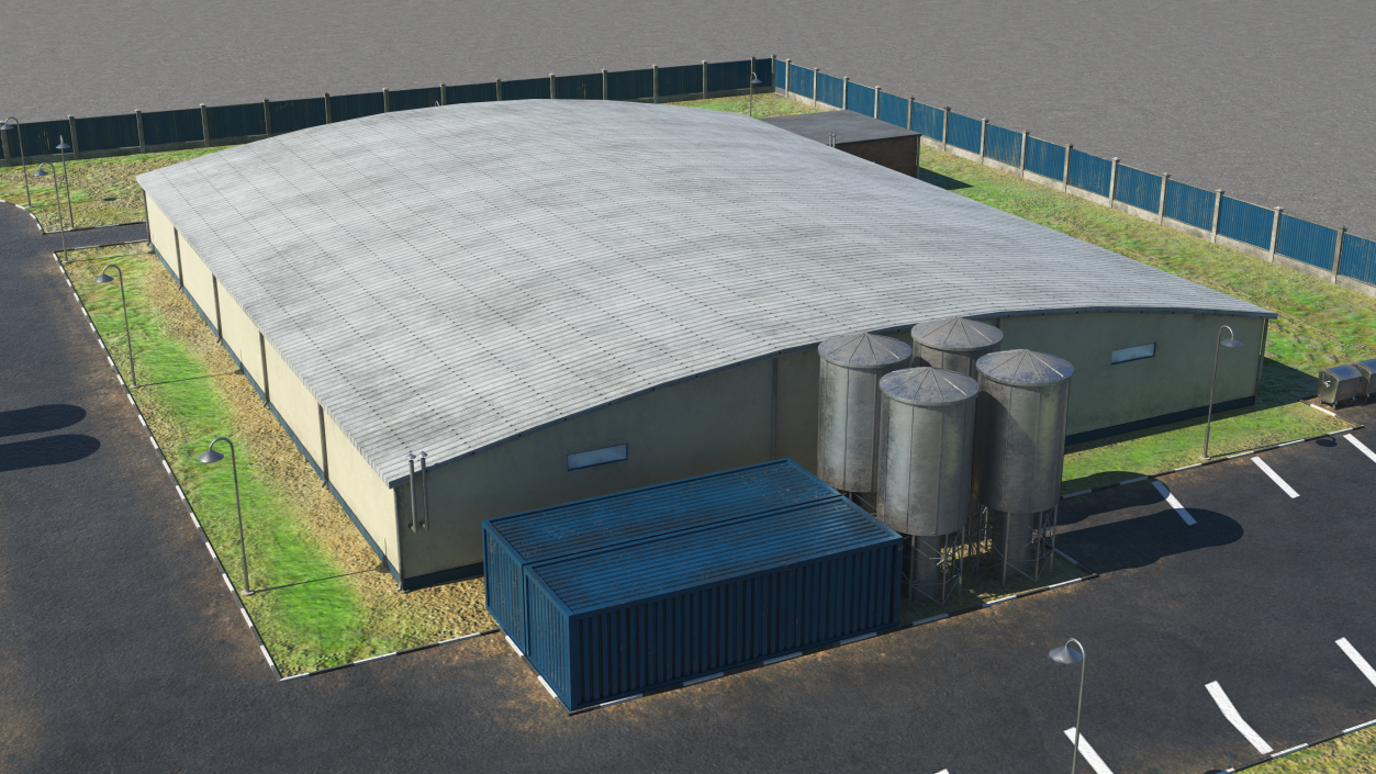 Industrial Hangar 3D