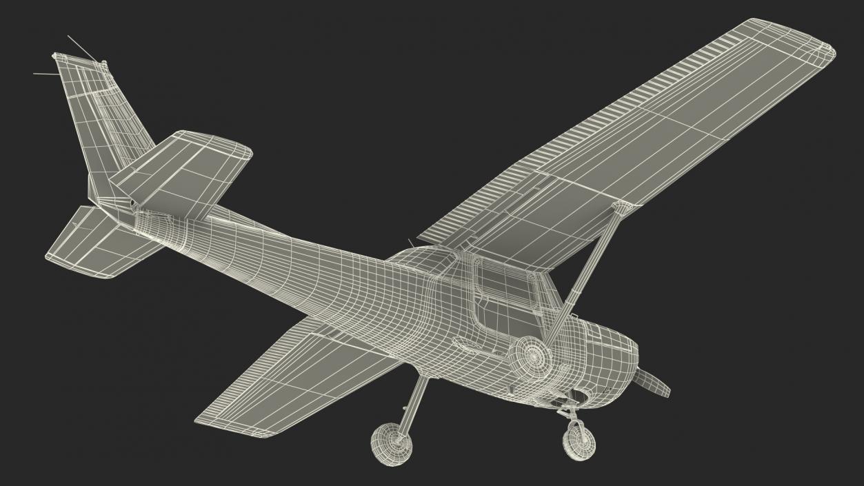 3D Light Single Engine Aircraft model