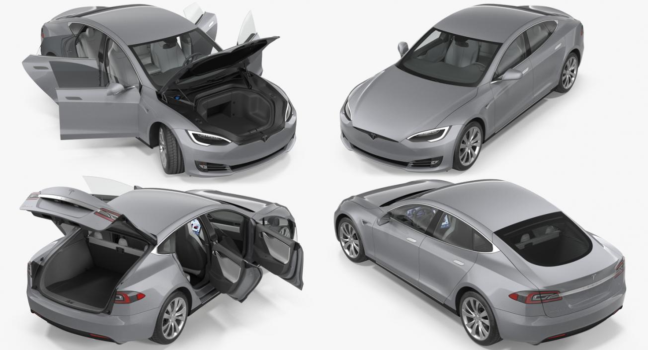 3D Tesla Model S 60 2017