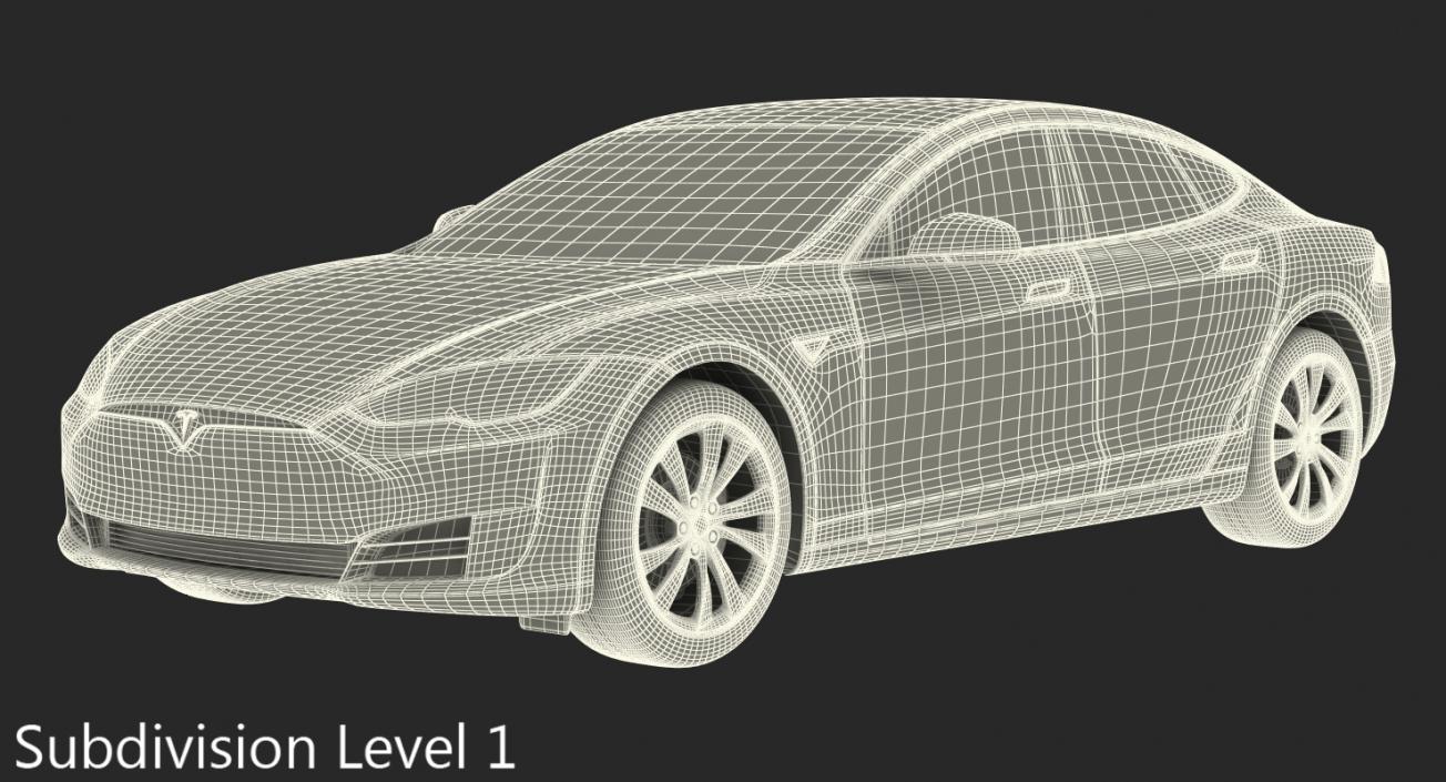 3D Tesla Model S 60 2017