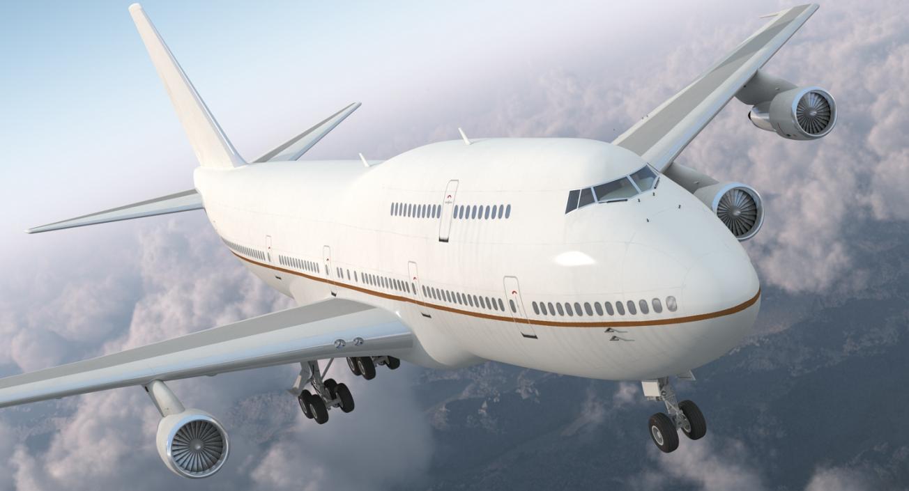 Boeing 747-300 Generic Rigged 3D model