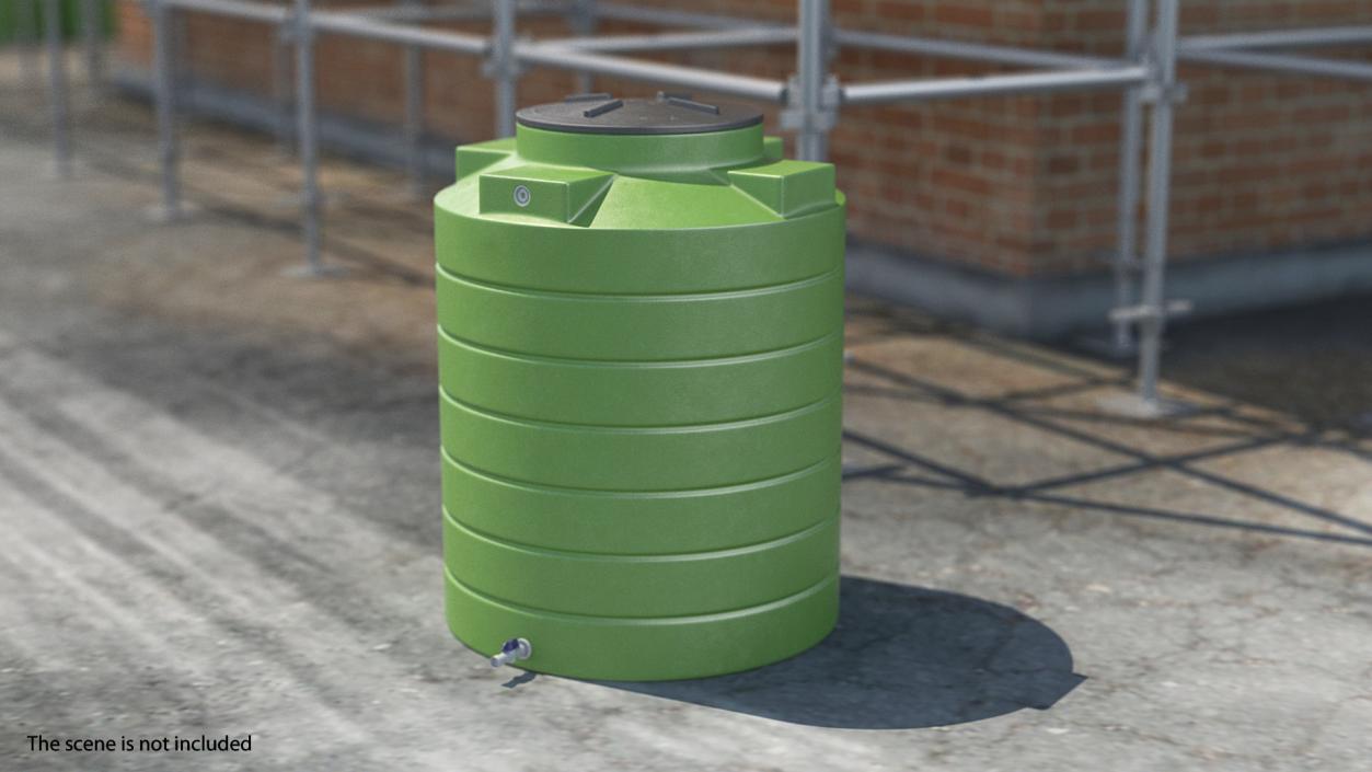 3D model Big Plastic Water Storage Tank