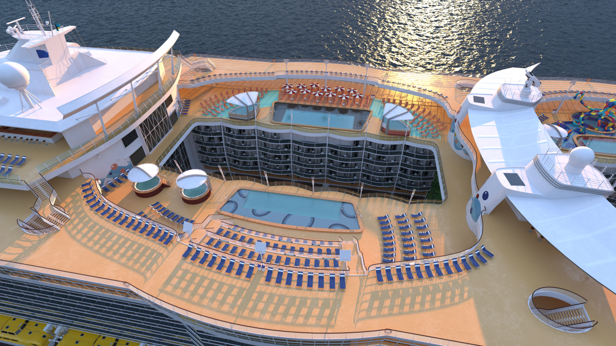3D Passenger Cruise Ship