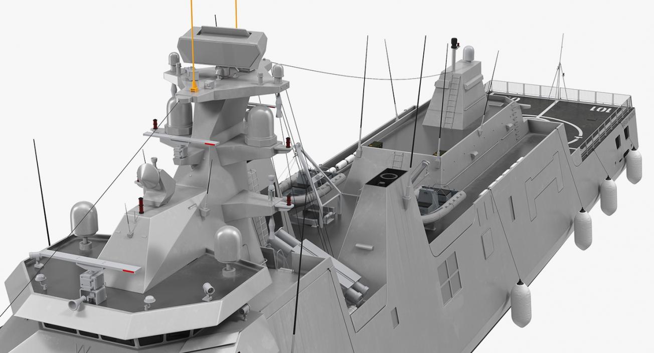 3D model Sigma Class Indonesian Frigate