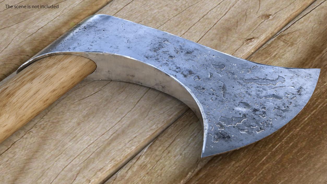 3D Francisca Throwing Axe Old