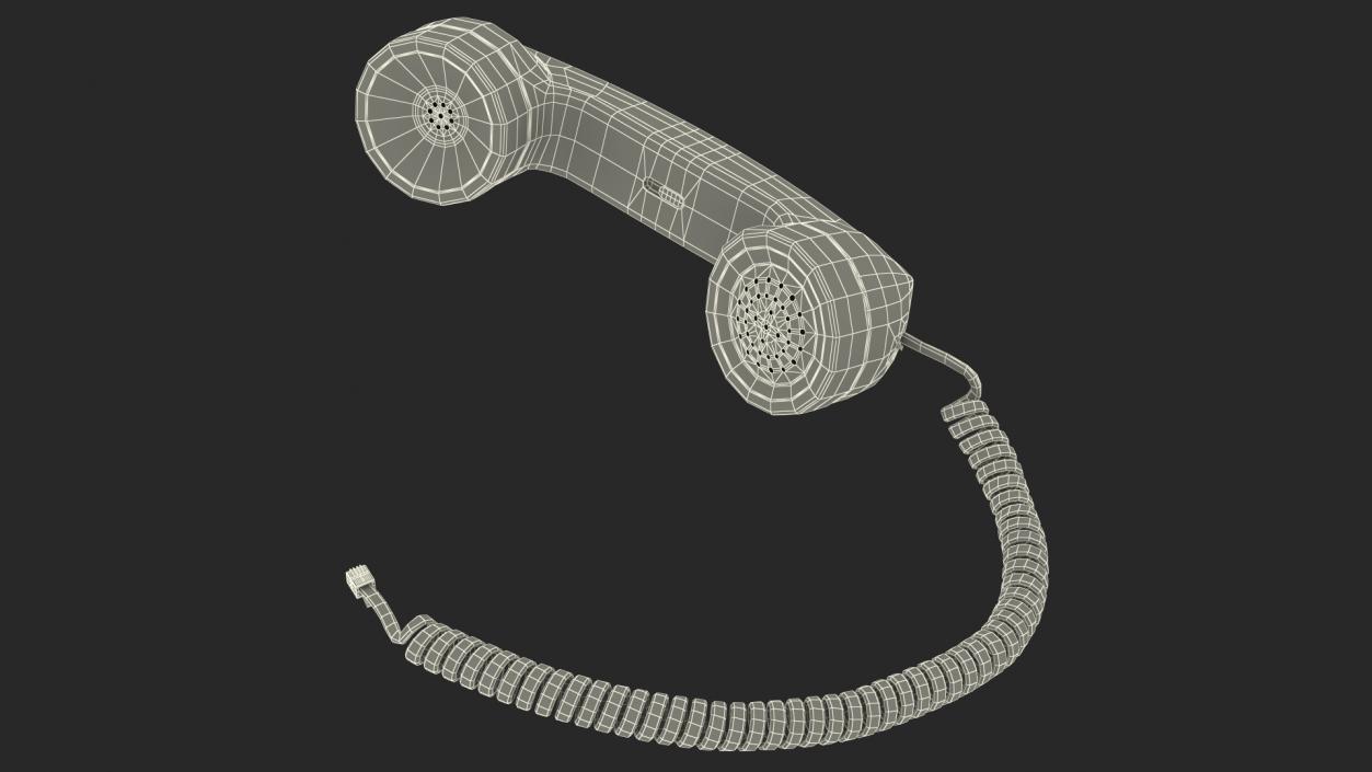 3D Vintage Phone Handset