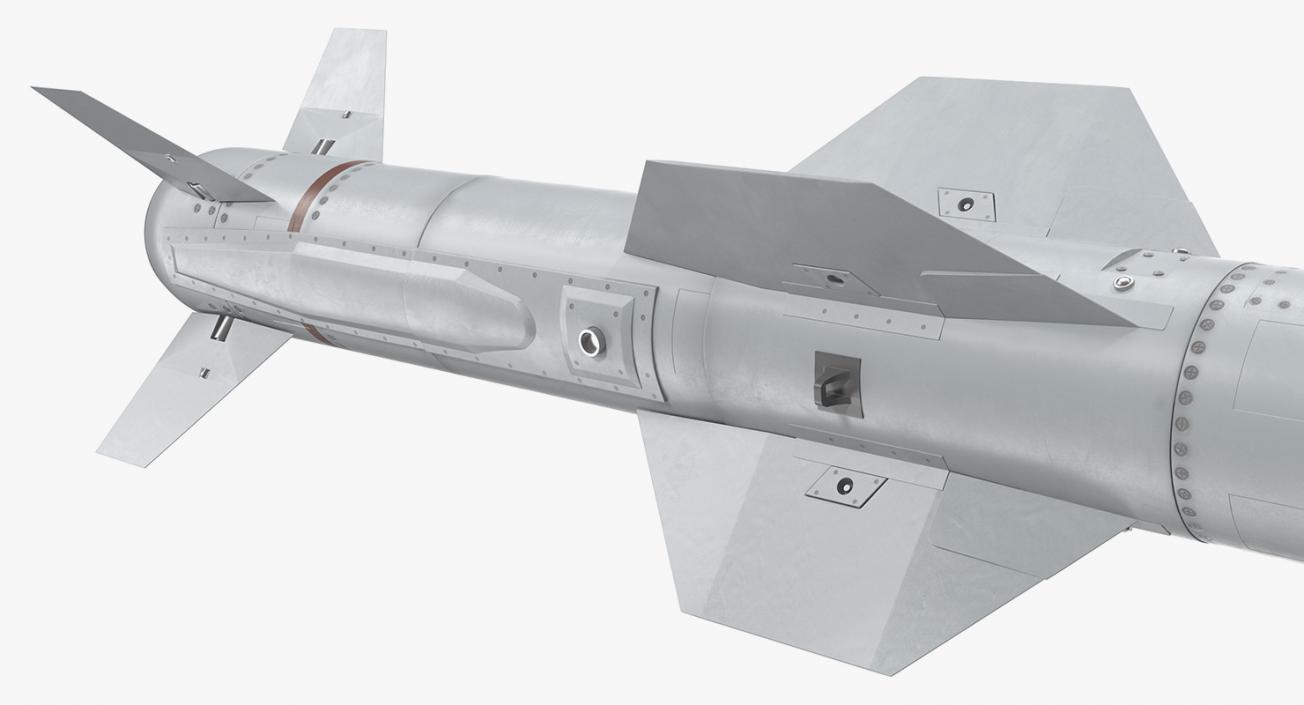 MK 141 Missile Launching System With AGM 84 Harpoon Missile 3D model