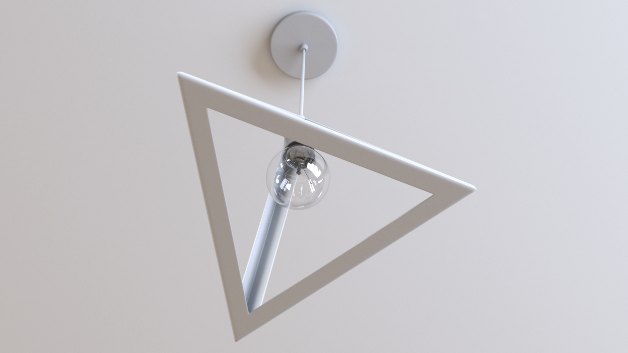 3D Pendant Light for Ceiling White
