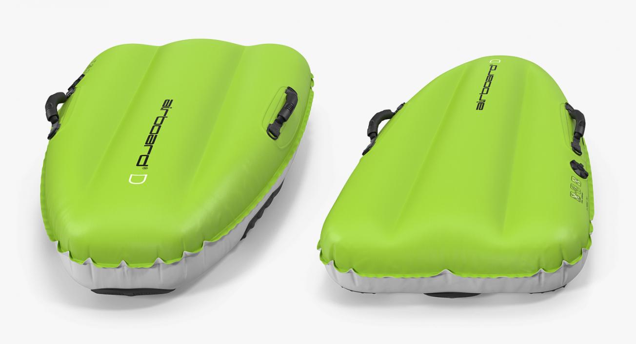 3D Inflatable Sled Green
