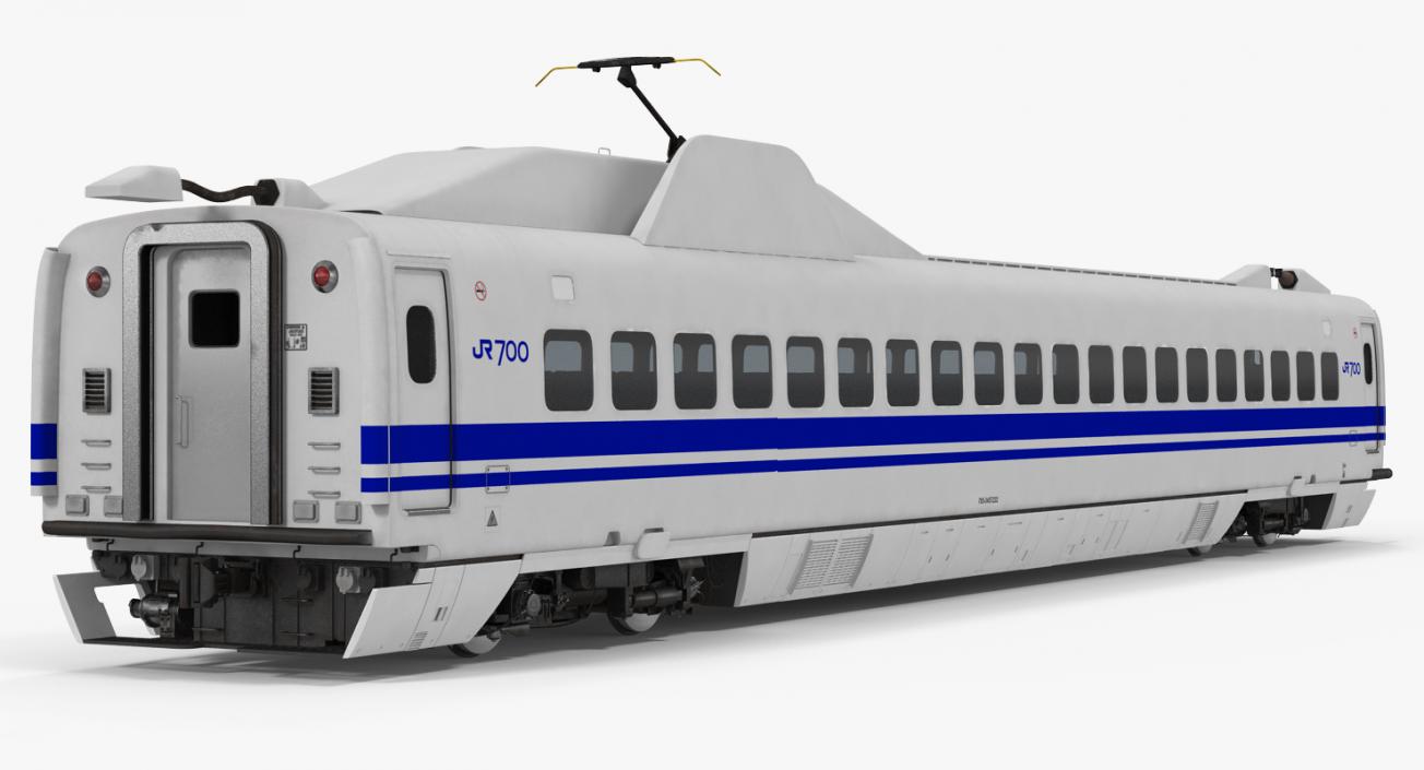 Bullet Train JR700 Passenger Car Japan Railways 3D