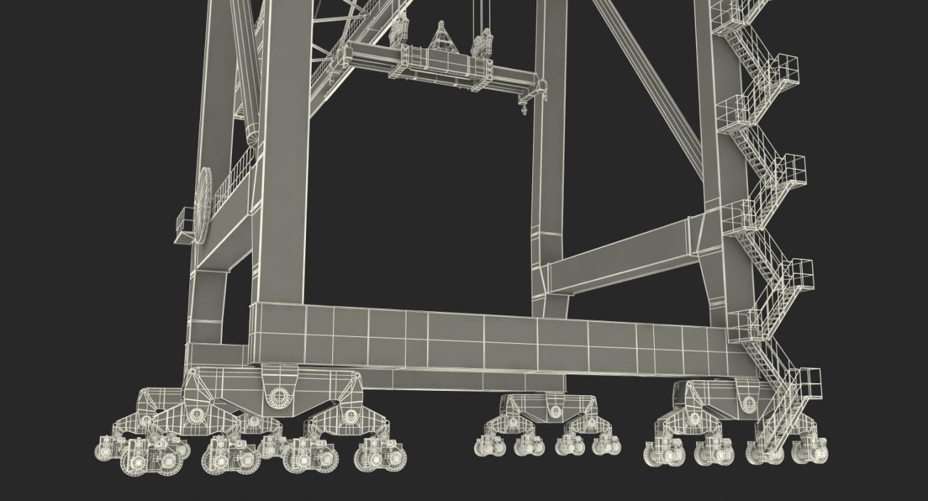Quayside Container Crane 3D model